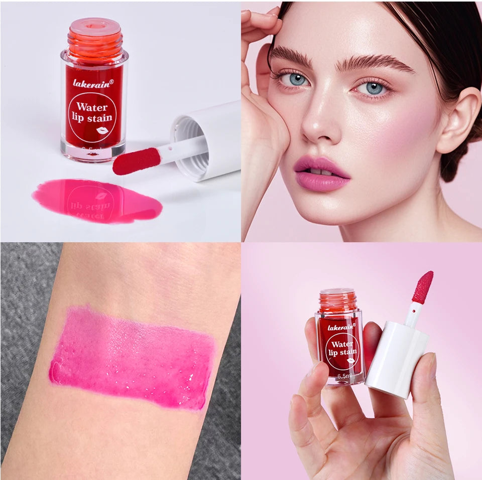 Teinture Lèvres Aqua 6 Couleurs Hydratant Longue Tenue Waterproof Lèvres Joues | MDN