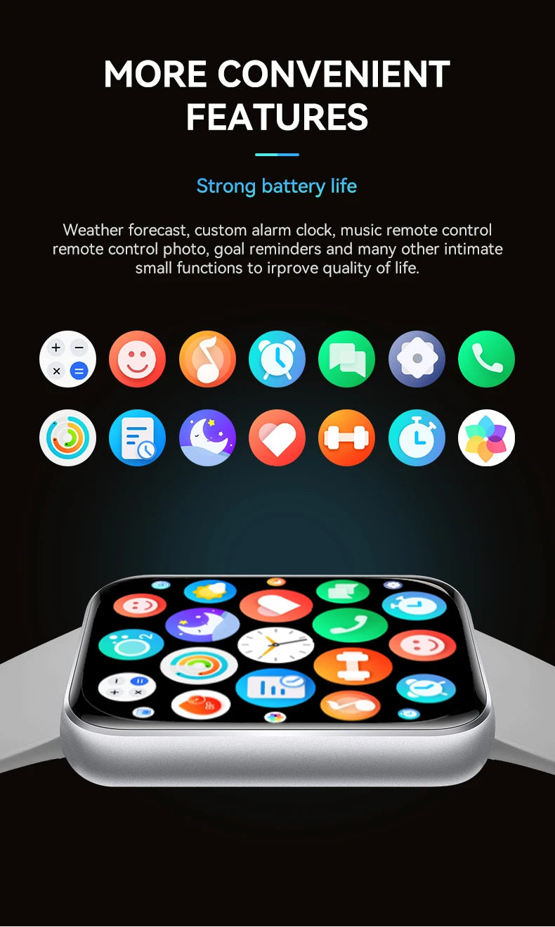 Montre Connectée 1.75" Assistant IA Appels BT IP68 | MDN