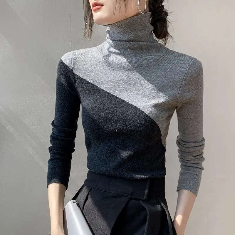 Pull Femme Slim Manches Longues Bureau Elegant Bodycon 2 Coloris | MDN Store