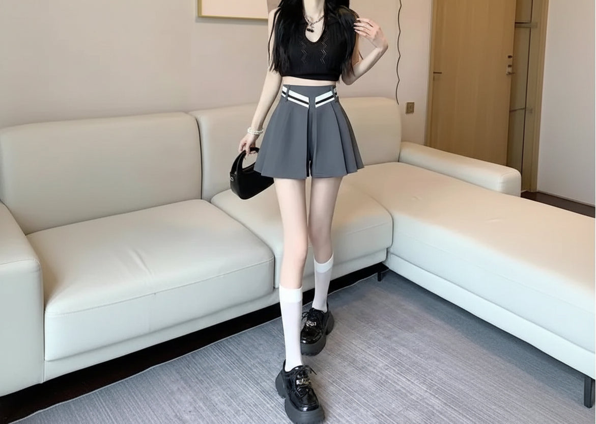 Short Femme Décontracté Taille Haute Jambes Larges | MDN Store