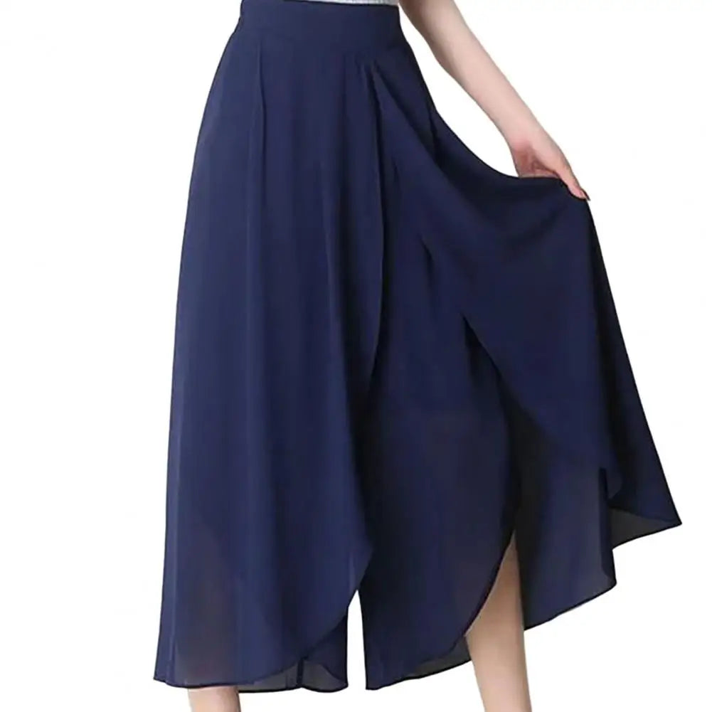 Pantalon Grande Femme Mousseline Taille Haute | MDN Store