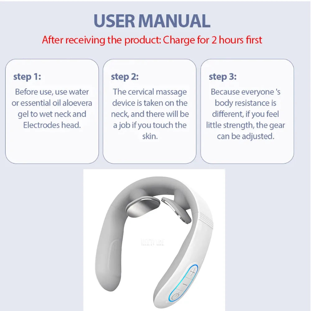 Masseur de Cou Électrique Intelligent TENS - Soulagement Douleurs Cervicales | MDN Store 25