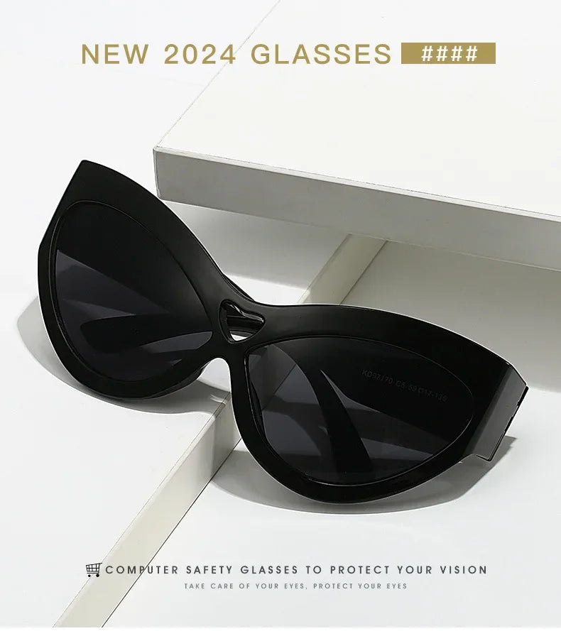 Lunettes de Soleil Cat Eye Papillon Y2K UV400 - Femme | MDN