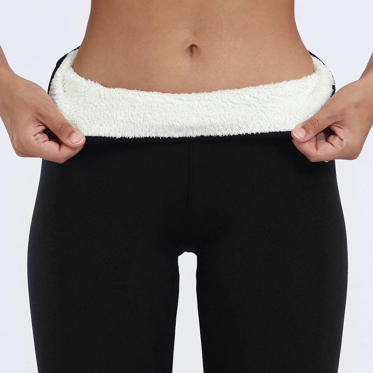 Legging Femme Hiver Chaud Doublé Polaire Taille Haute - MDN