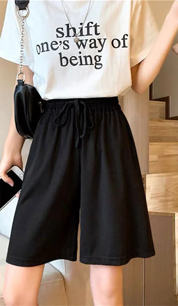 Short Femme Sport Taille Haute Soie Glacée | MDN