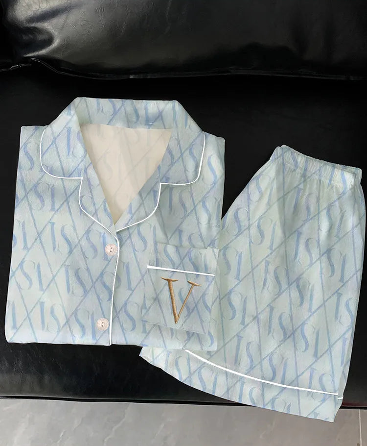 Pyjama Soie Glacée Court Été | MDN