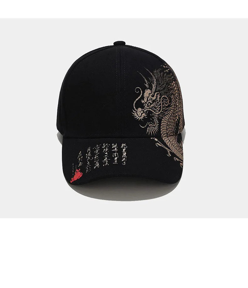 Casquette Baseball Dragon Style Chinois Femme Coton Reglable | MDN Store 25