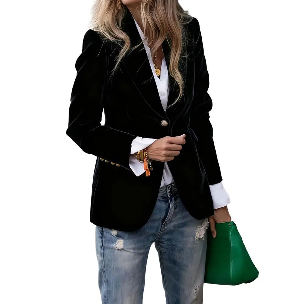 Blazer Femme Velours Élégant Ajusté | MDN Store
