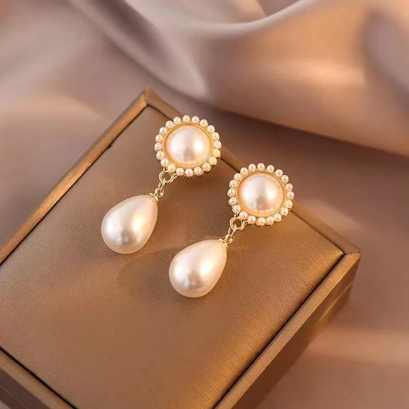 Parure Collier Boucles Perles Vintage | MDN Store