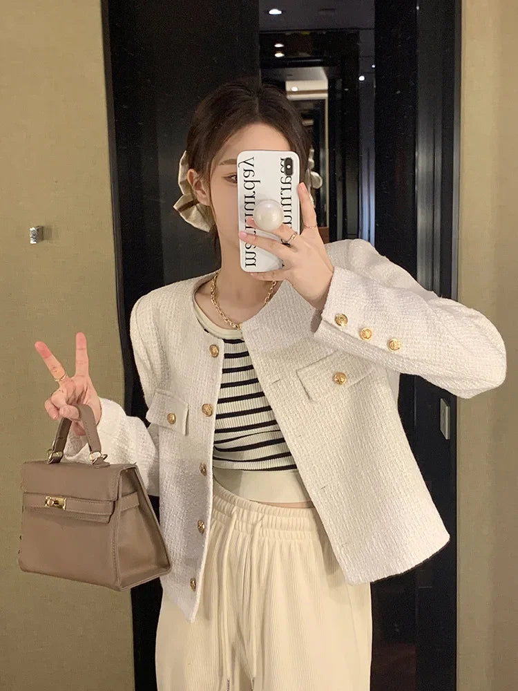 Veste Tweed Courte Élégante | MDN Store