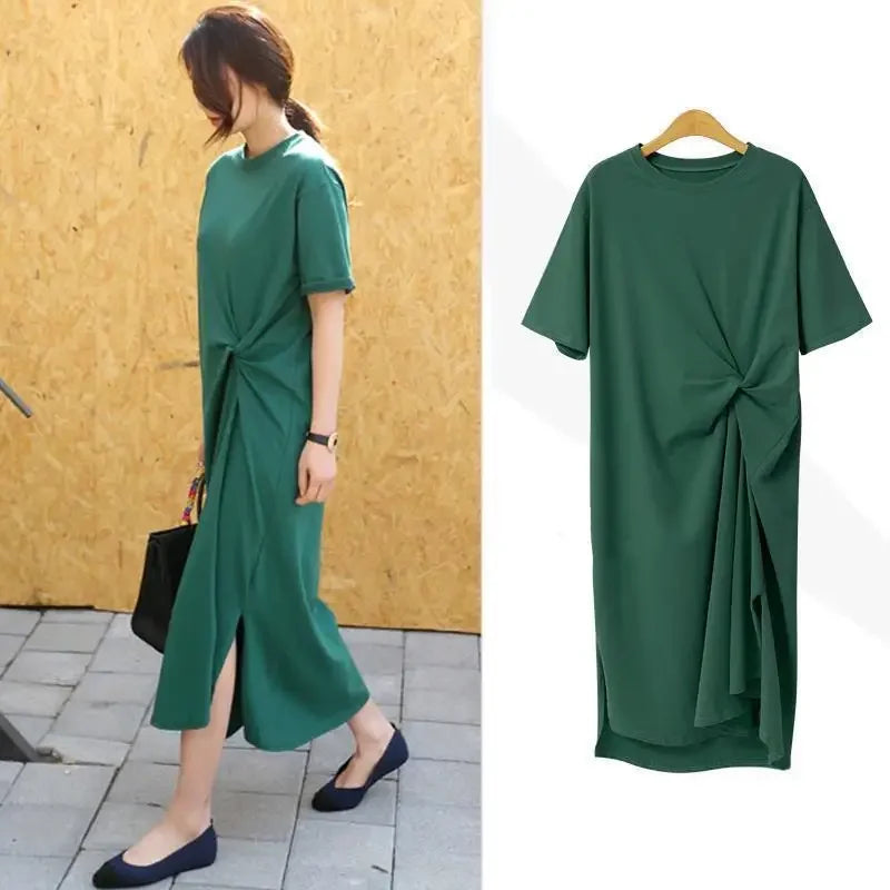 Robe T-Chemise Longue Ample Grande Taille Décontracté | MDN Store