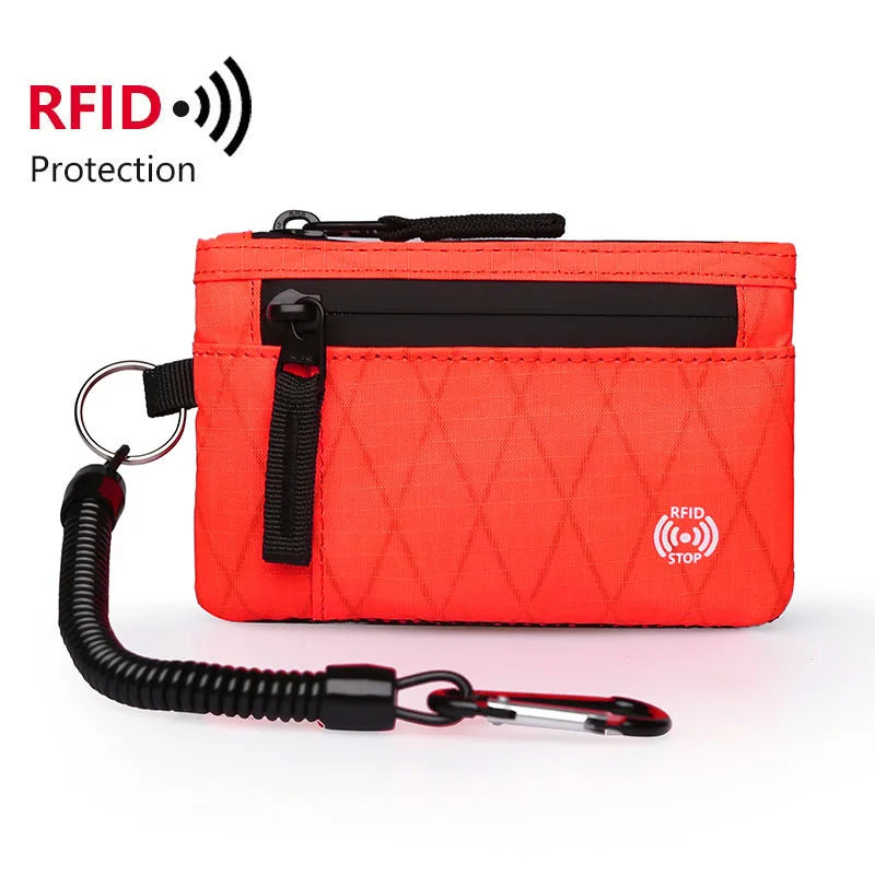 Mini Portefeuille RFID Nylon Mixte - Porte-Monnaie Compact | MDN