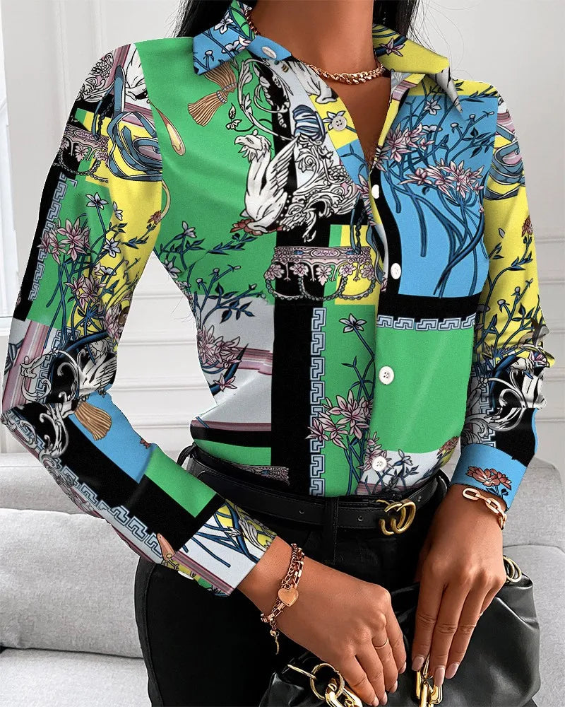Chemise Femme Imprimé Géométrique | MDN Store