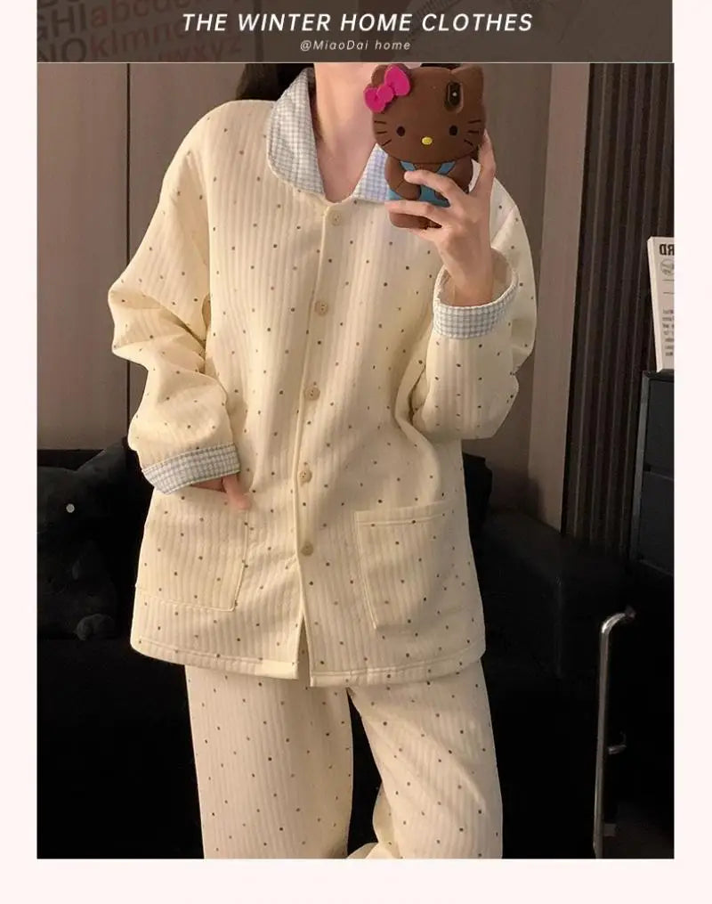 Pyjama Coton Uni 2 Pièces Hiver | MDN Store
