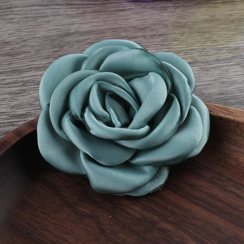 Lot de 10 Fleurs en Satin 6cm - Accessoires Cheveux Mariage | MDN Store