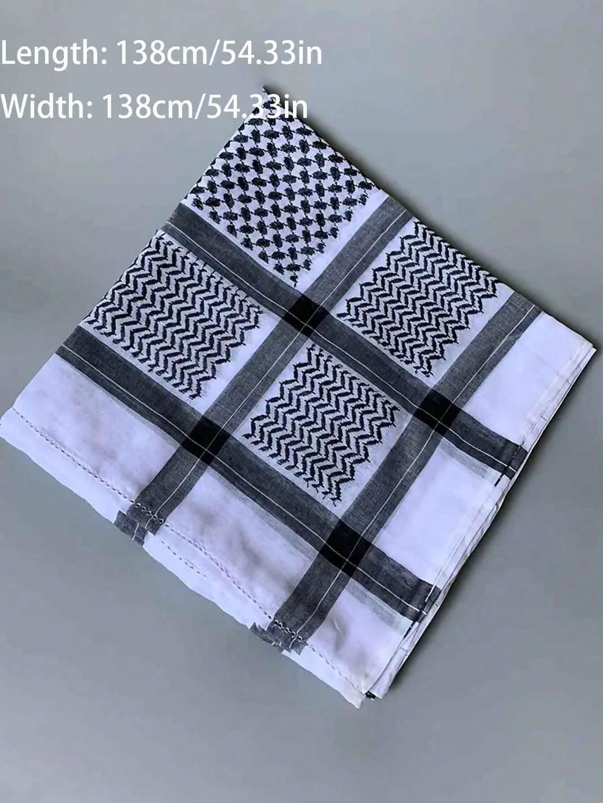 Grand foulard carré imprimé en polyester | MDN Store 25