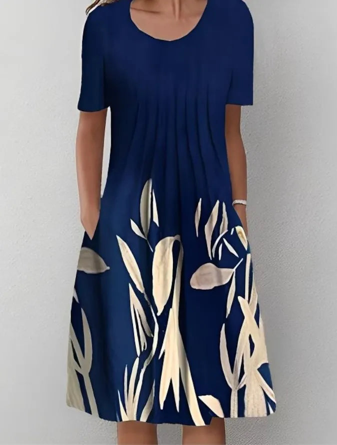 Robe Longue Femme Bohème Fleurie Volants Poches Été | MDN Store