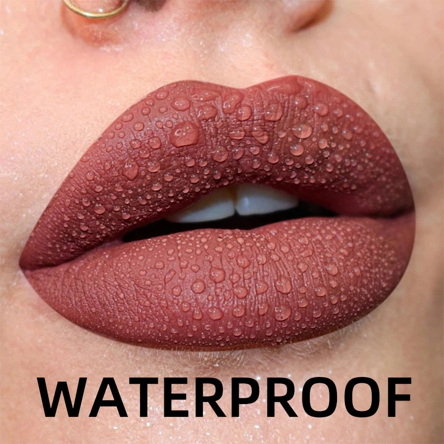 Gloss Lèvres Mat Velours 19 Couleurs Imperméable Nude Noir Rouge | MDN Store
