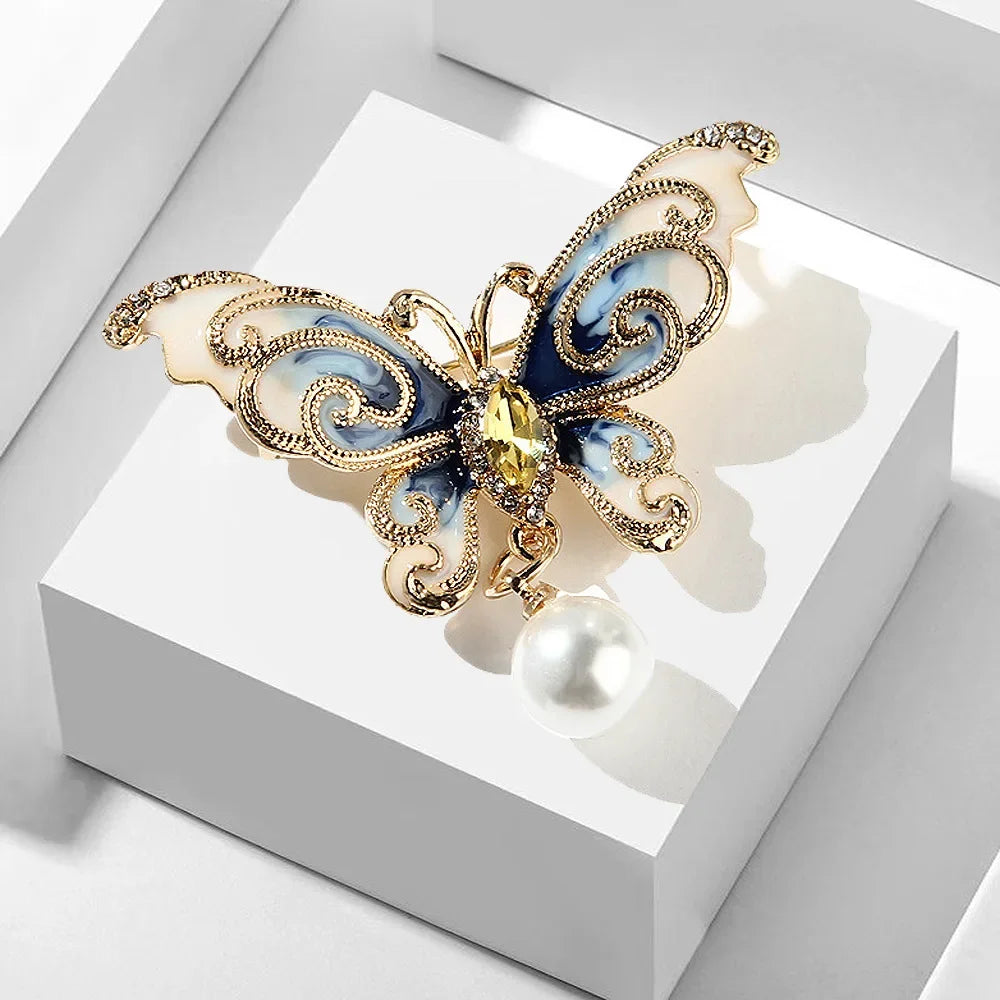Broche Papillon Baroque Vintage Pin Badge Élégant | MDN