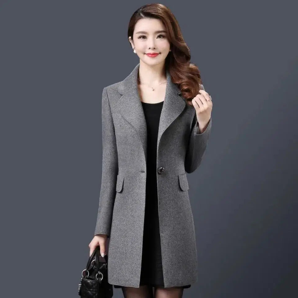 Manteau 3 fois taille Wine red color femme - MDN Store 25