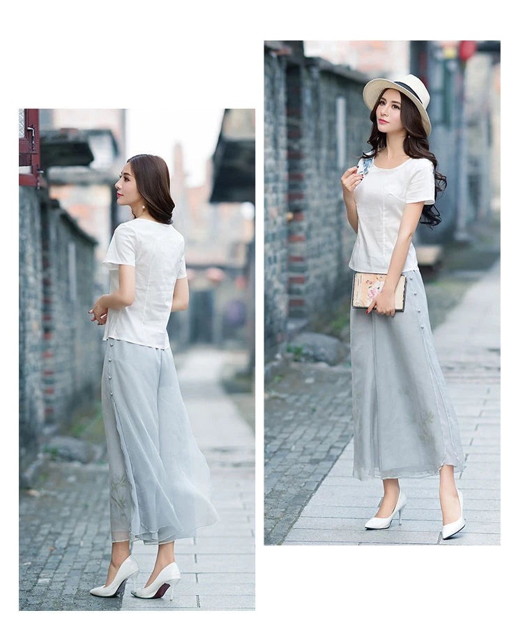 Pantalon Large Imprimé Ethnique Femme | MDN Store