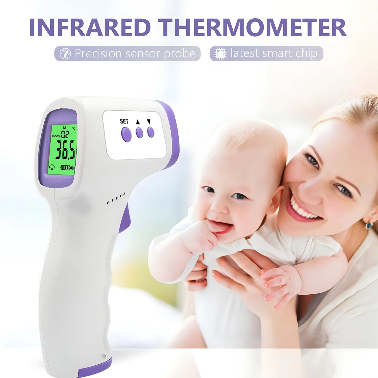 Thermometre Frontal Infrarouge Sans Contact Adulte | MDN Store
