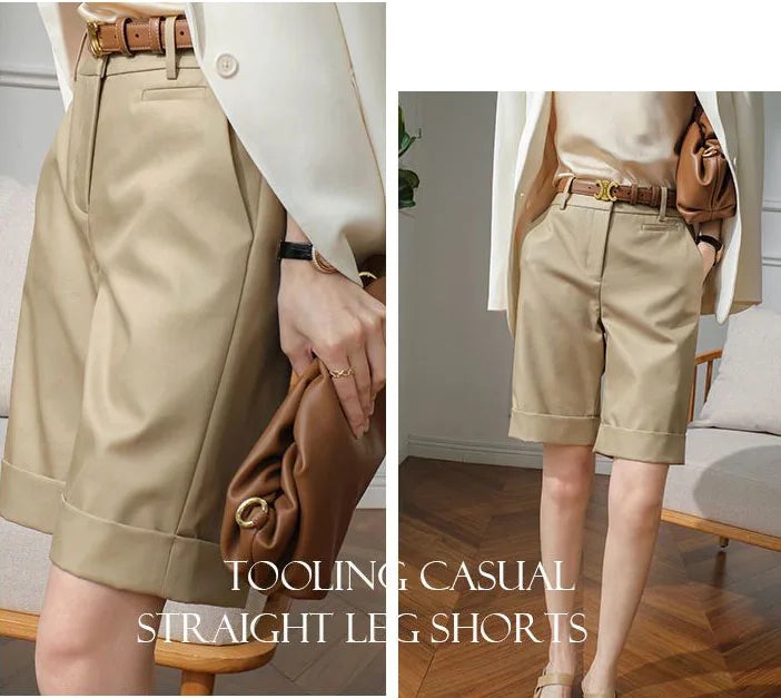 Court Cargo Femme Taille Haute Décontracté | MDN Store