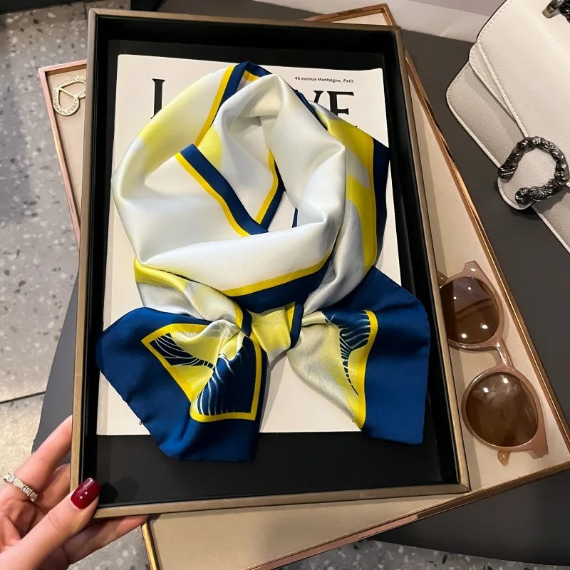 Foulard Soie Long Étroit Femme Cravate | MDN Store