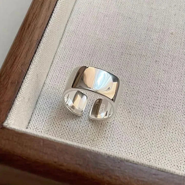 Bague Géométrique Irrégulière Acier Vintage | MDN Store