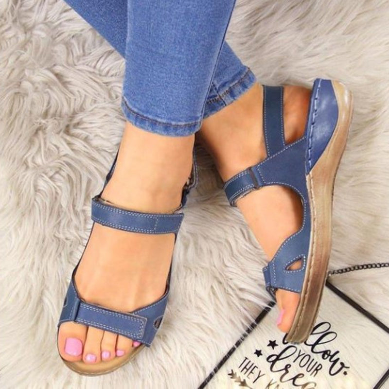 Sandales Plates Cuir Confort Respirantes Été | MDN Store
