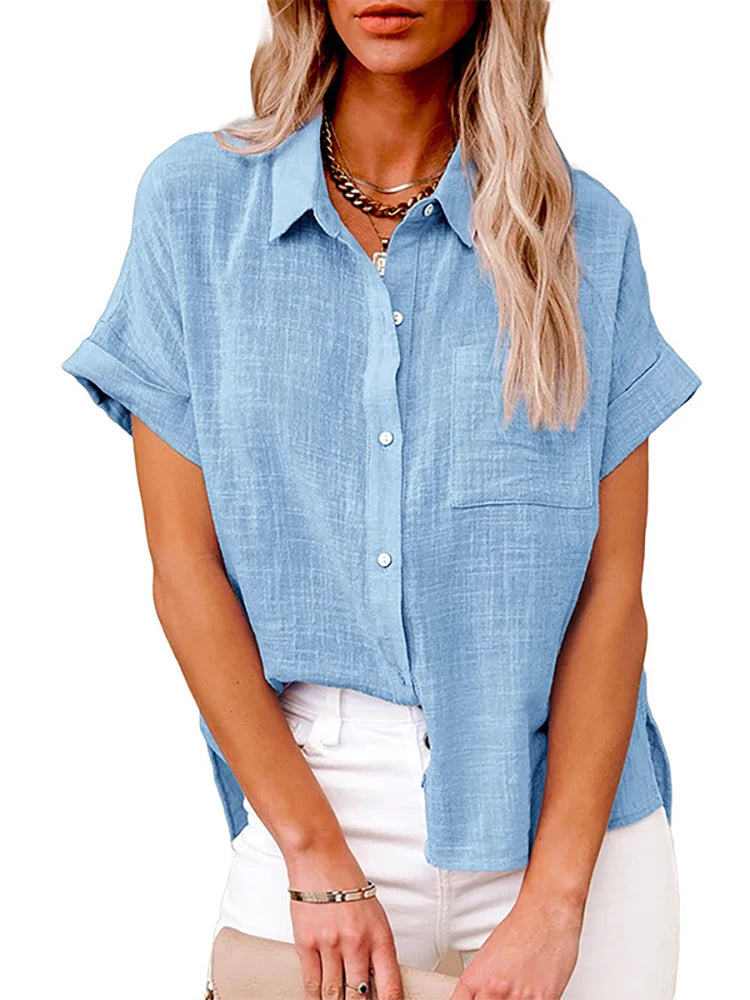 Chemise BLEU CIEL taille XL femme - MDN Store 25