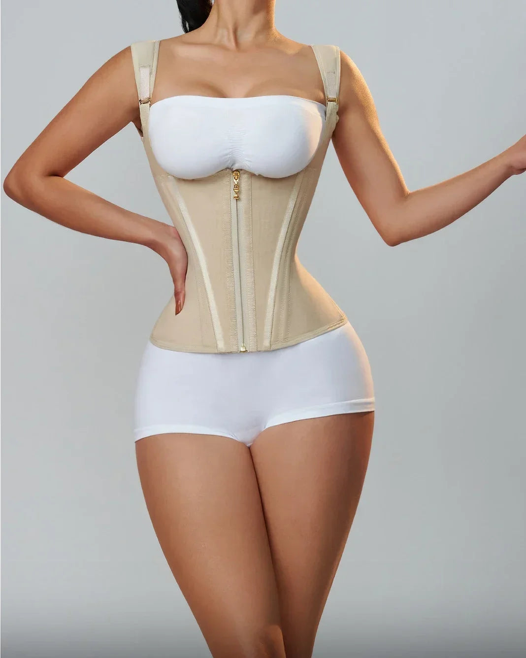 Debardeur Gainant Double Compression Femme Fermeture Eclair | MDN Store 25