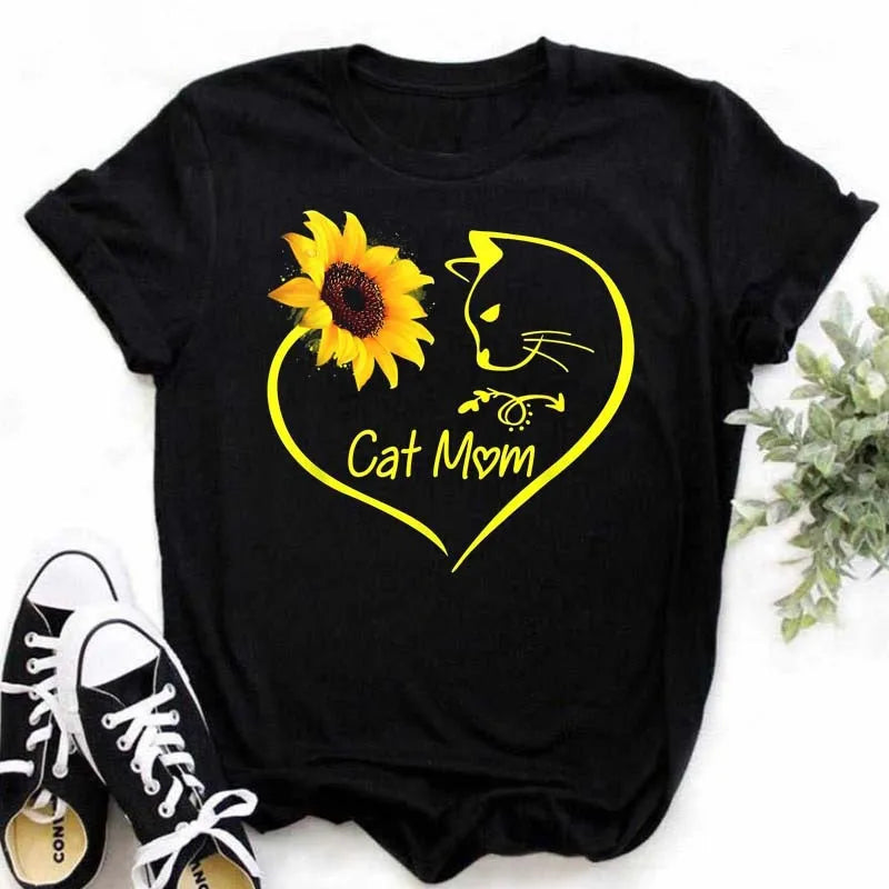 T-shirt Coton Tournesol Papillon Oversize | MDN