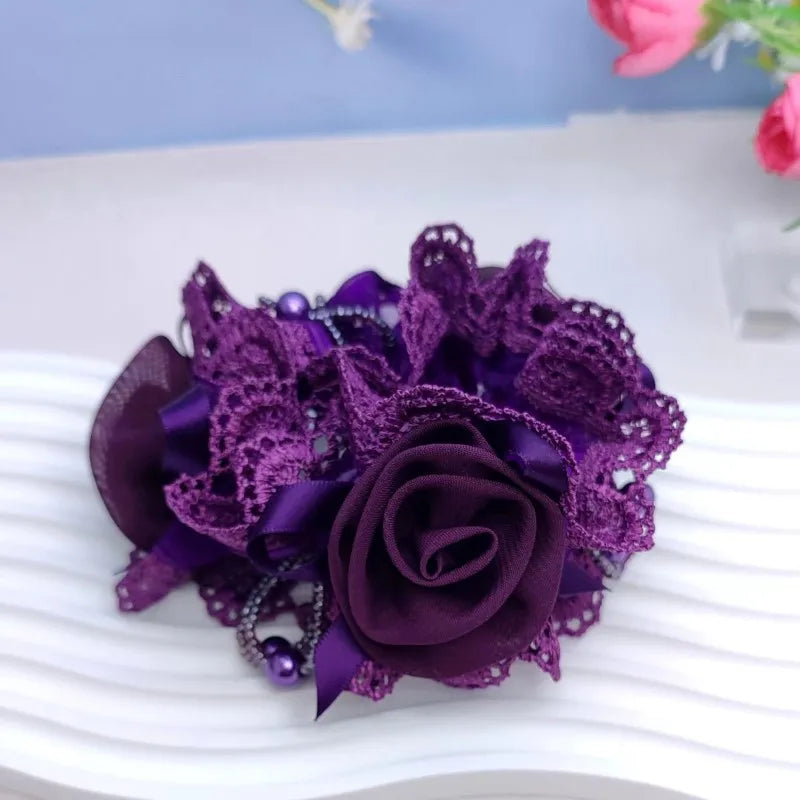 Bandeau Cheveux 3 Fleurs Cercle Large - Élastique Élégant Femme | MDN Store
