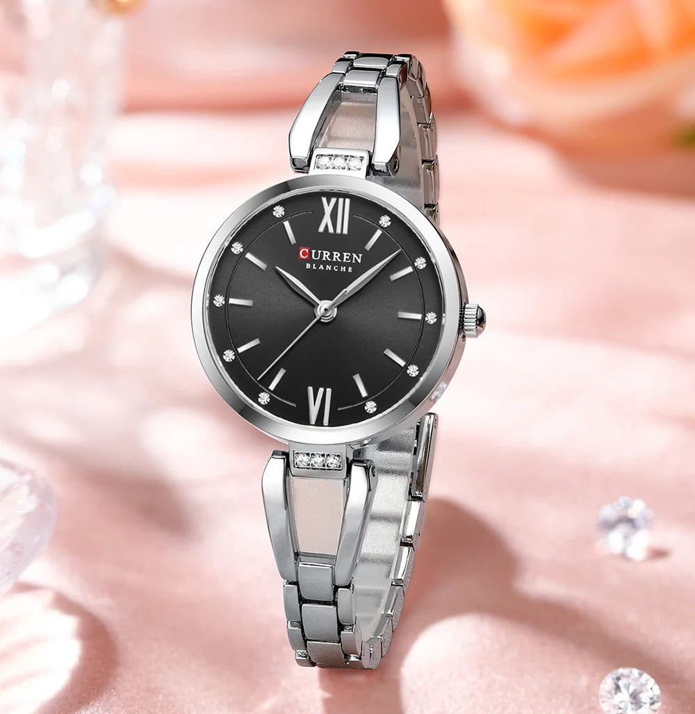 Montre Quartz Femme Acier Inoxydable Elegante Bracelet Fashion | MDN Store 25