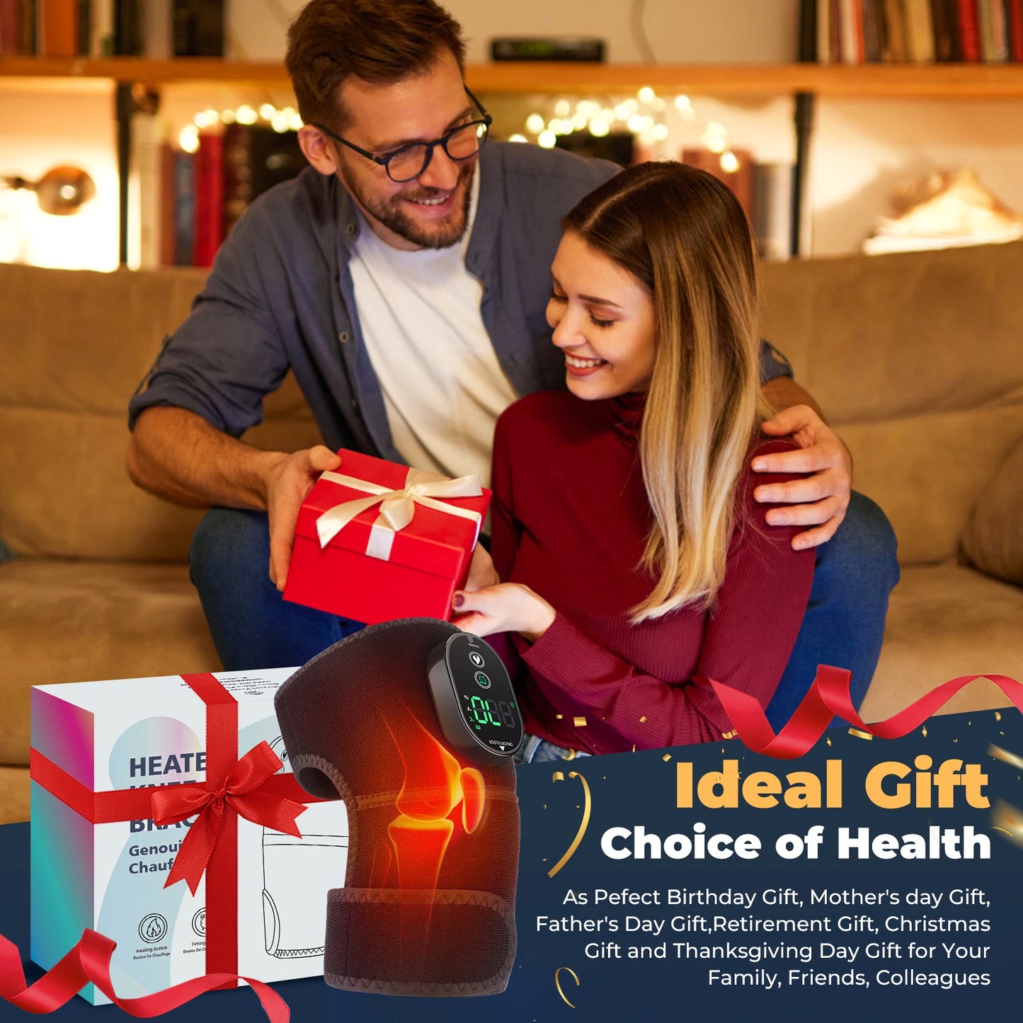 Protection Chauffante Sans Fil Épaule Genou Coude - Thérapie Chaleur | MDN