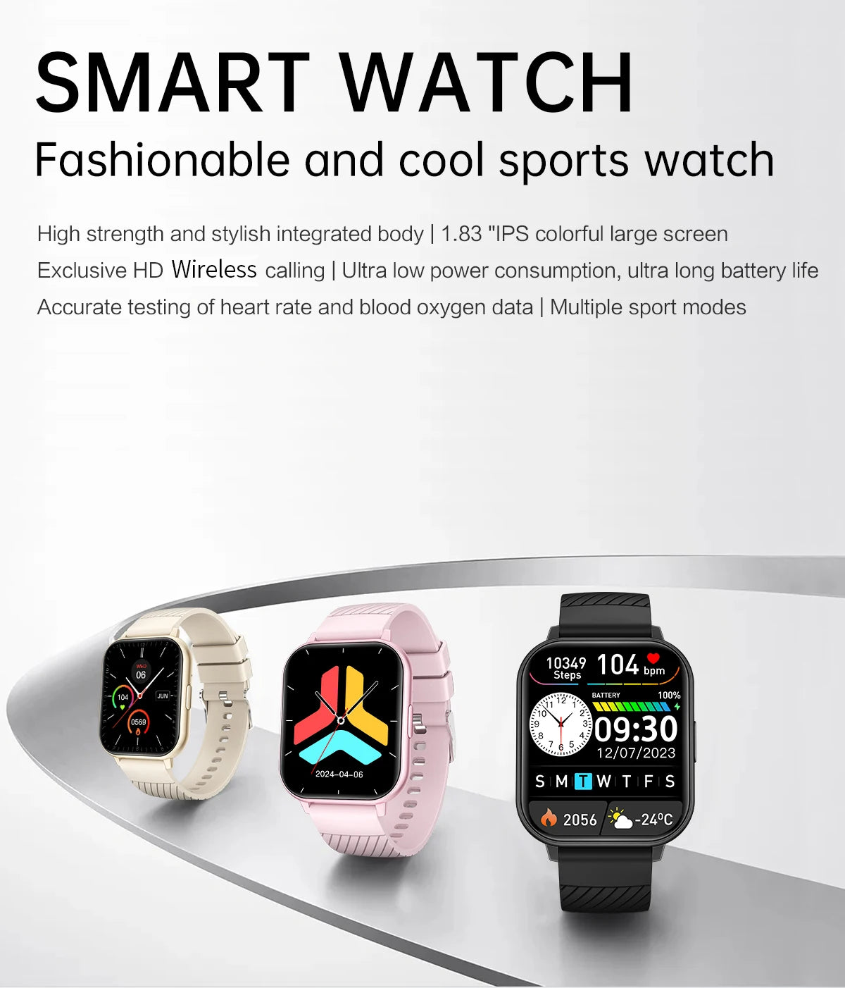 Montre Connectée Femme LIGE Tactile Personnalisable | MDN Store