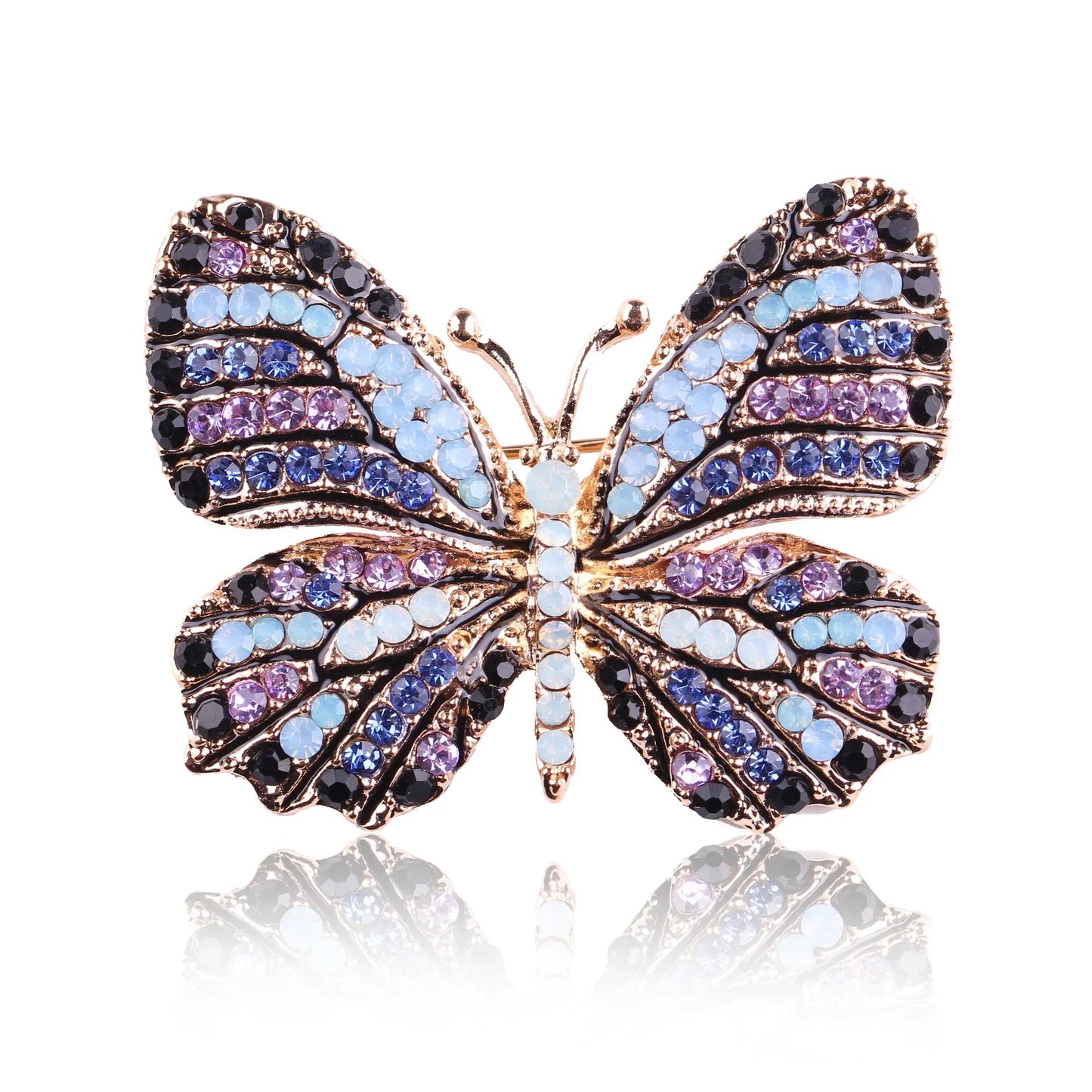 Broche Papillon Baroque Vintage Pin Badge Élégant | MDN