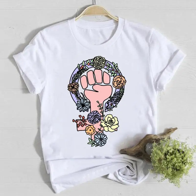 T-shirt Fleurs Printemps Graphique Femme | MDN