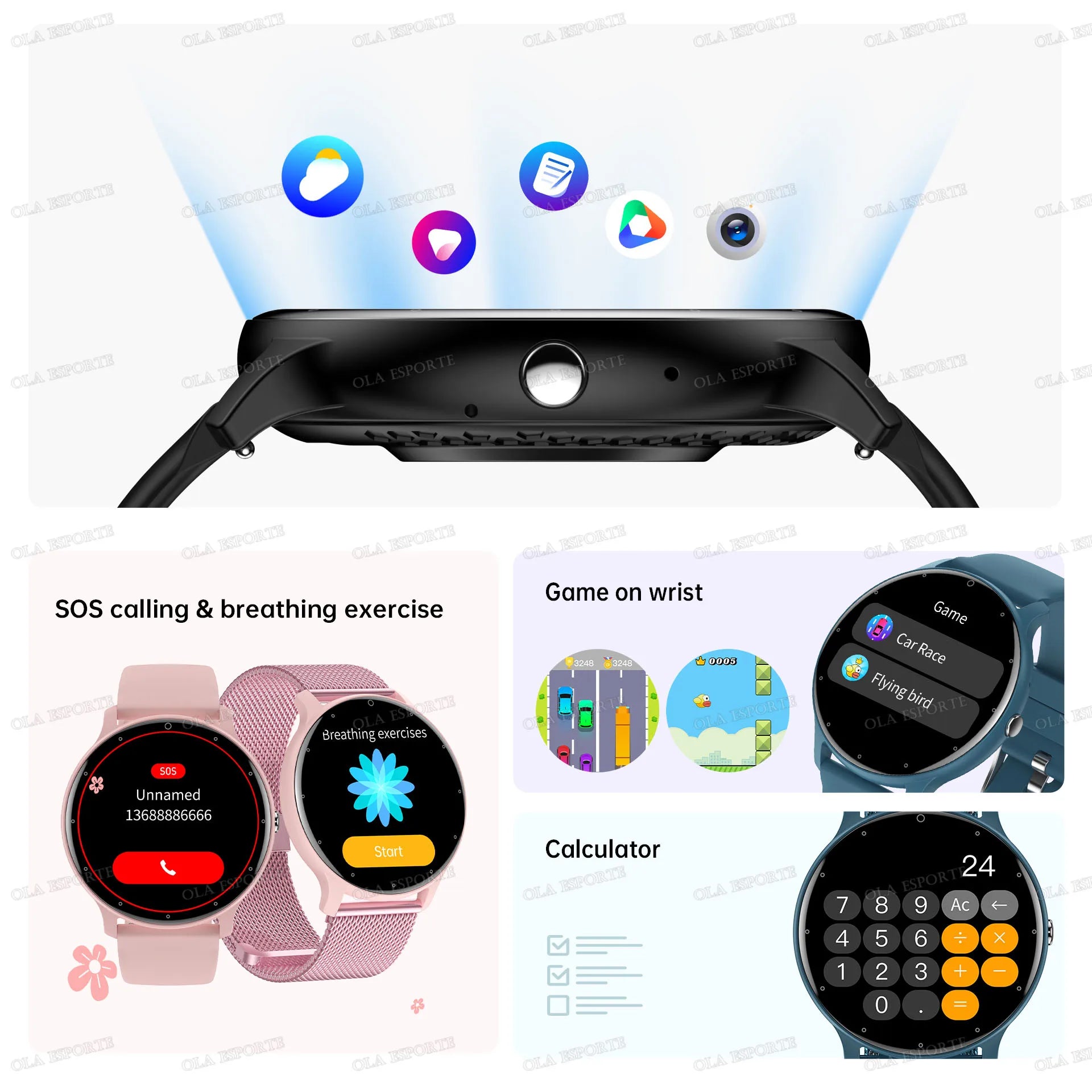 Montre Connectee Sport Fitness Bluetooth 5.3 Ecran 1.46 Pouce IP67 | MDN Store 25