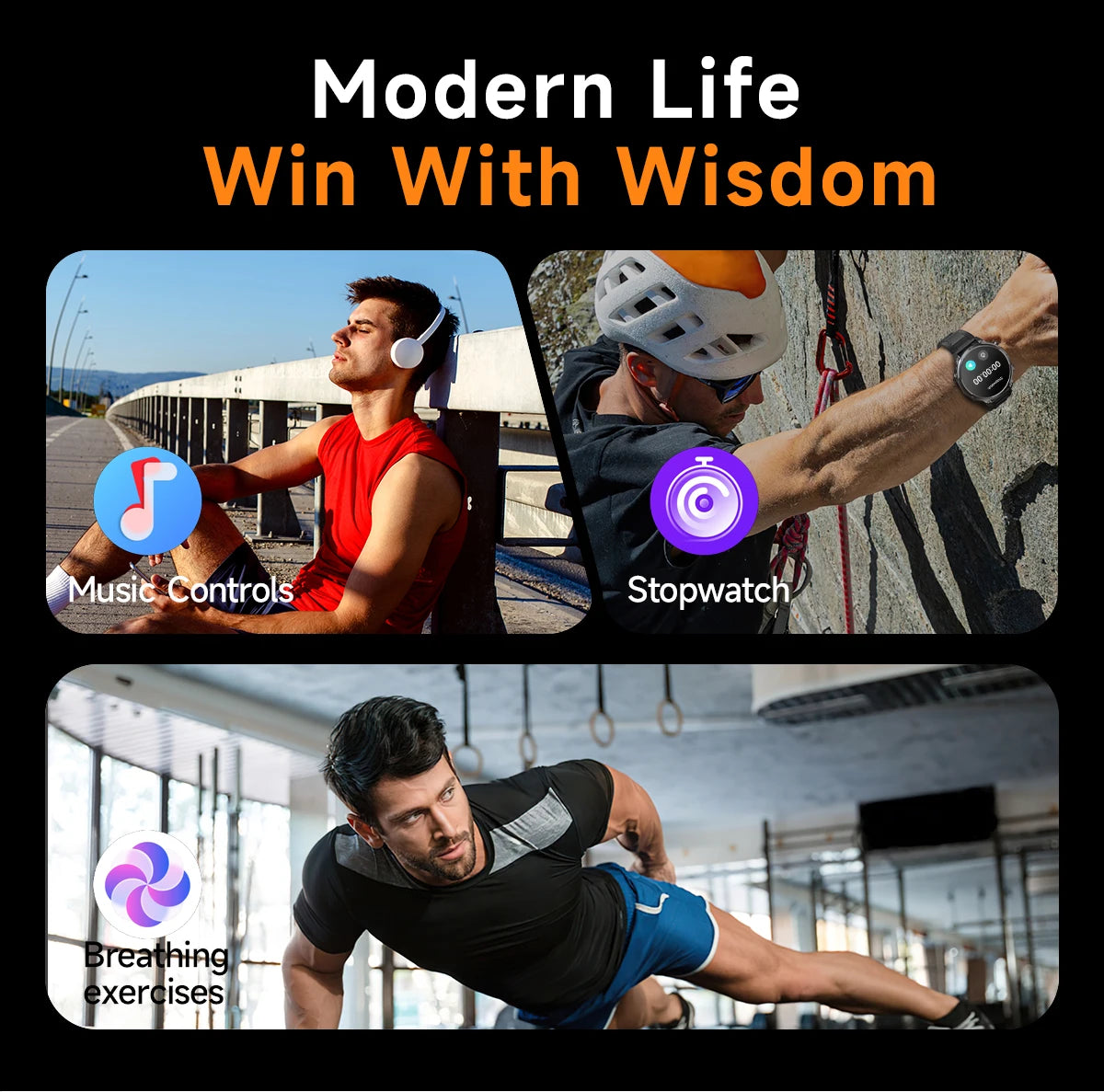 Montre GPS Militaire 1.7" 720mAh Lampe LED IP68 | MDN