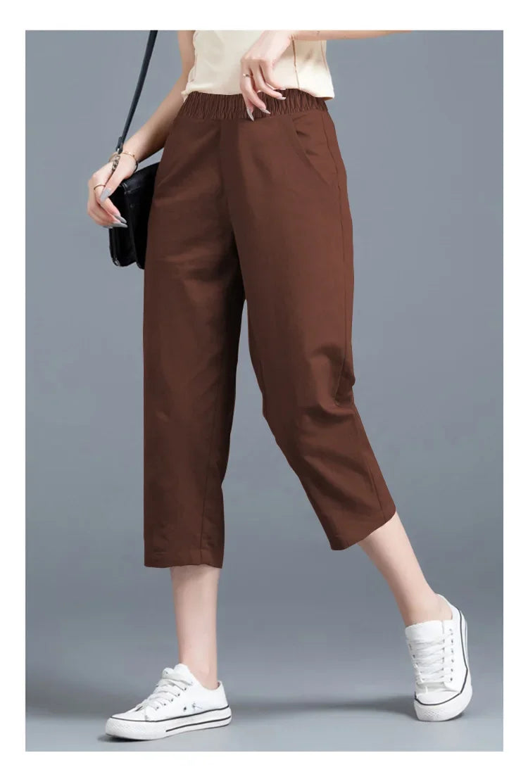 Pantacourt Large Soie Glacée Été Femme | MDN Store