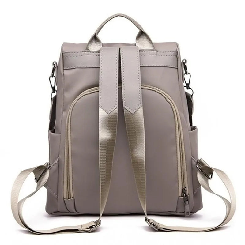Sac à Dos Femme Nylon Casual Couleur Unie Bandoulière Détachable - MDN
