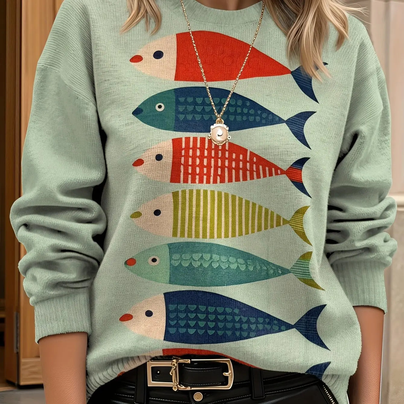 Pull Femme Floral Col Rond | MDN