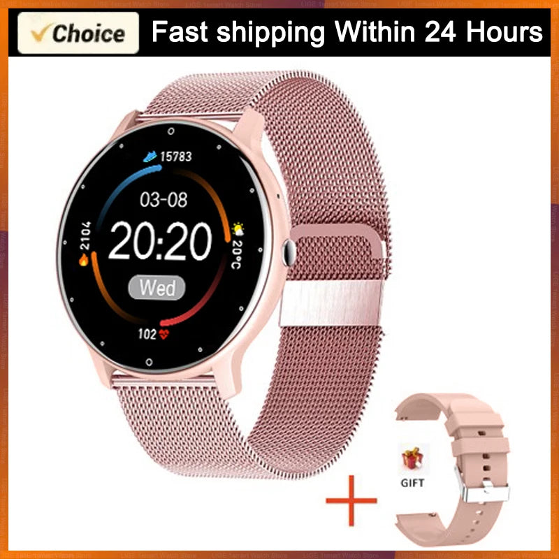 Montre Connectée Femme Homme LIGE Étanche - Bracelet Sport Météo Android iOS | MDN