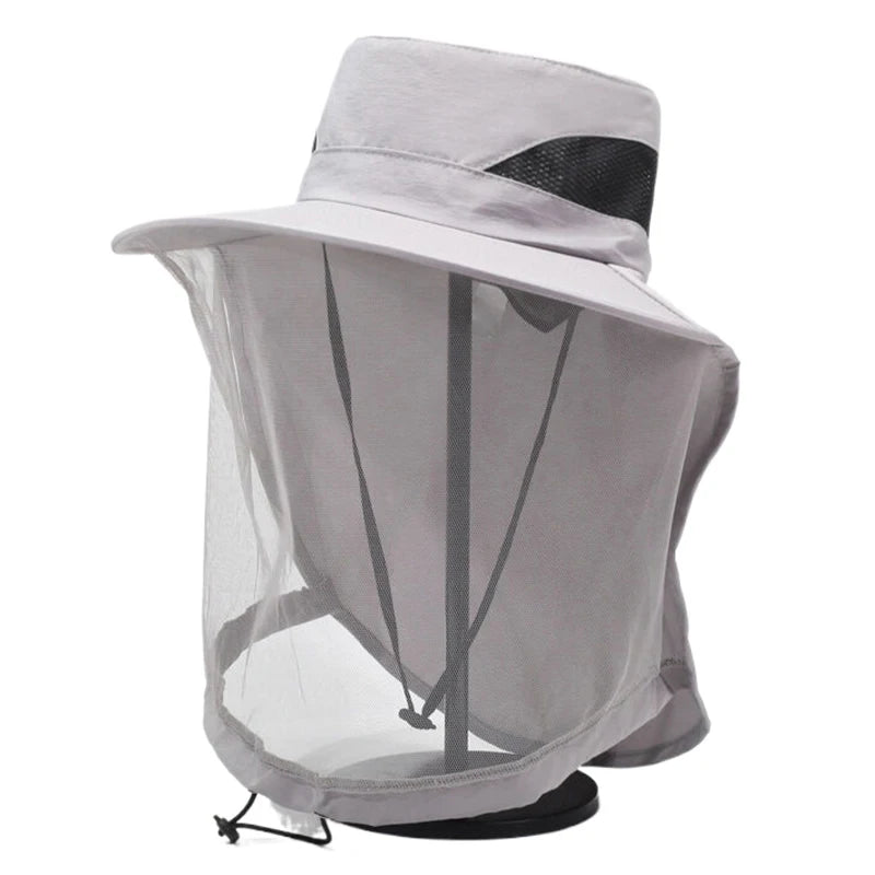 Chapeau Pêche Moustiquaire Anti-Insectes Vert | MDN Store