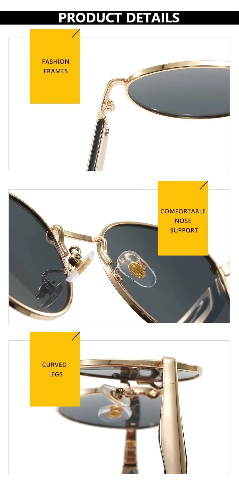 Lunettes Soleil Rondes Métal Vintage | MDN Store