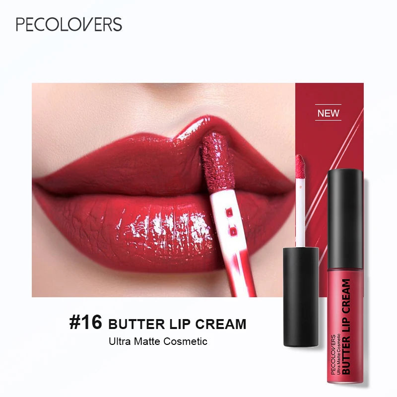 Rouge à Lèvres Liquide Imperméable 21 Couleurs Vitamine E Repulpant | MDN Store