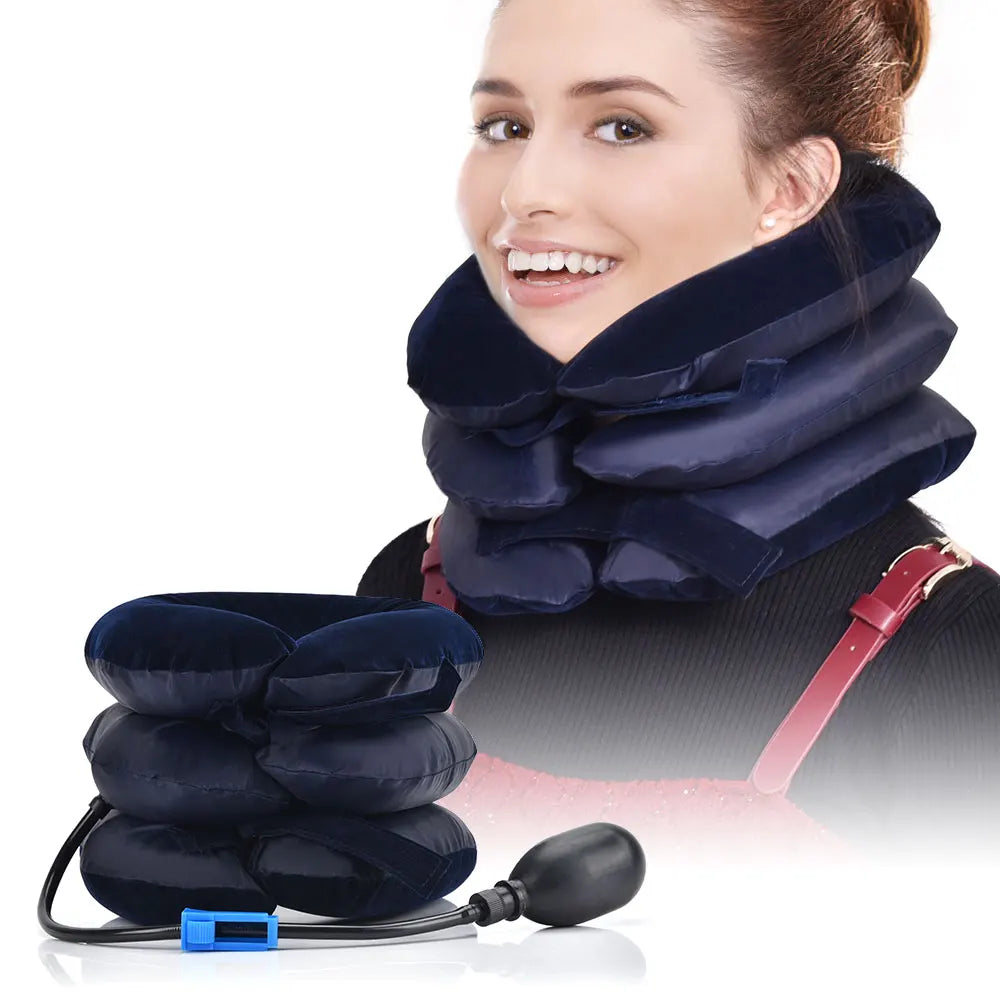 Coussin Cervical Gonflable Traction Nuque 3 Couches | MDN Store