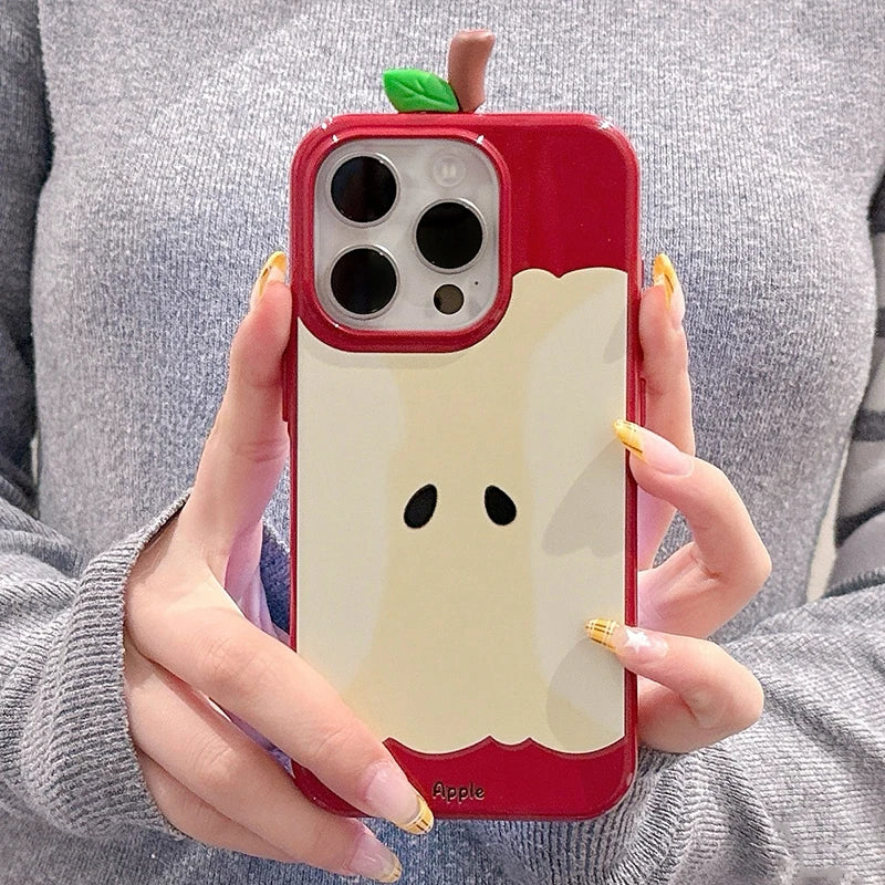 Coque iPhone Pomme 3D - Protection Anti-Choc Style Coréen | MDN Store
